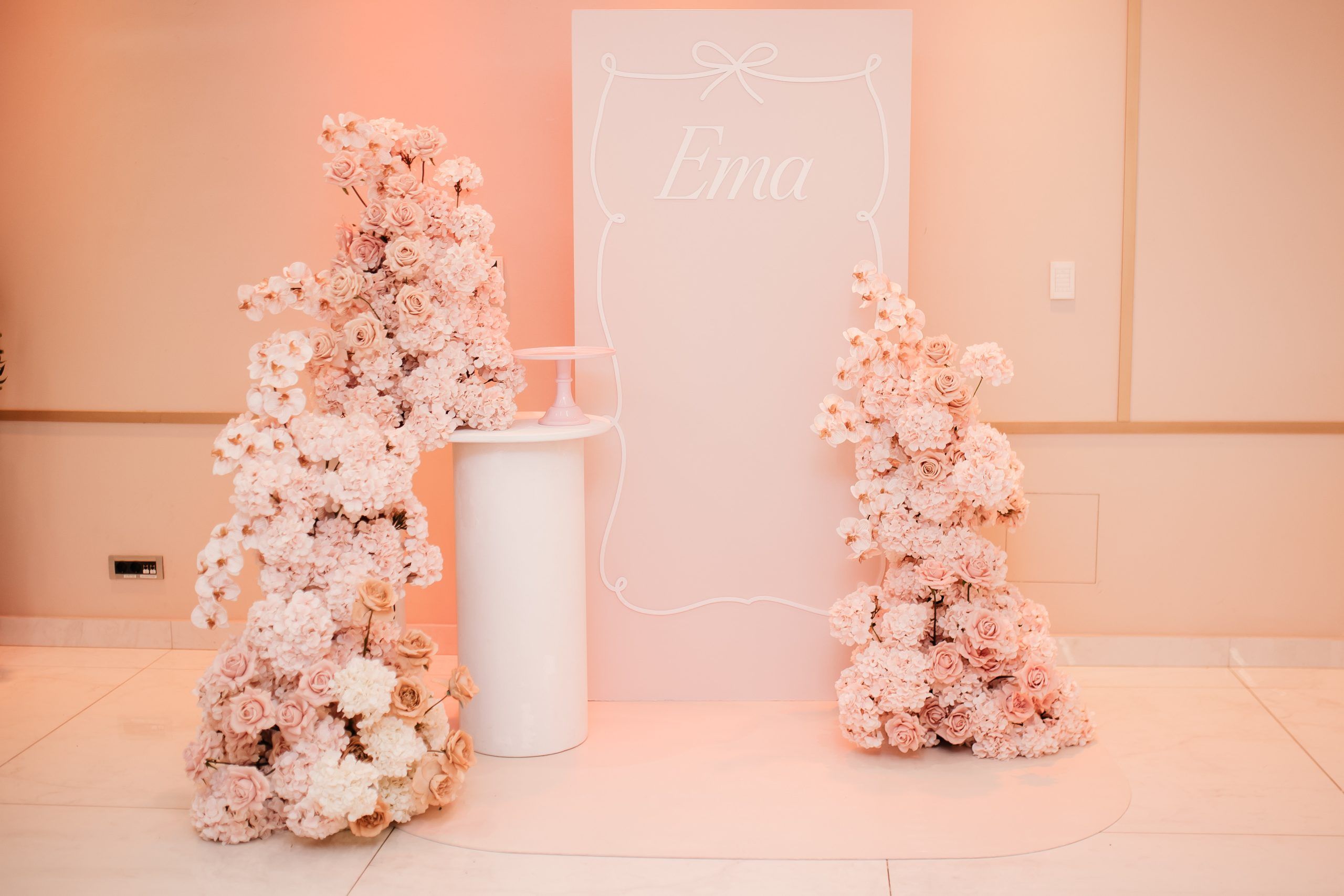 Pozadina s cvijećem za krštenje